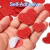 PATIKIL Foam Stickers, 60Pcs EVA Self Adhesive Glitters Foam Shape Sticker Craft Supplies for Scrapbook Card DIY Making Home Decor, Red Heart view 4