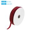 MECCANIXITY Velvet Ribbon 3/8 Inch x 50 Yard Single Face Spool Silky Velvet Fabric for Bouquets DIY Crafts Gift Wrapping Wedding Party Wine Red view 2
