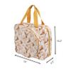 Portable Square Cross Stitch Starter Kits Bag Embroidery Project Bag Embroidery Tool Storage Tote Bag with Multifunctional Pockets, Bag Only (Bird Pattern) view 2