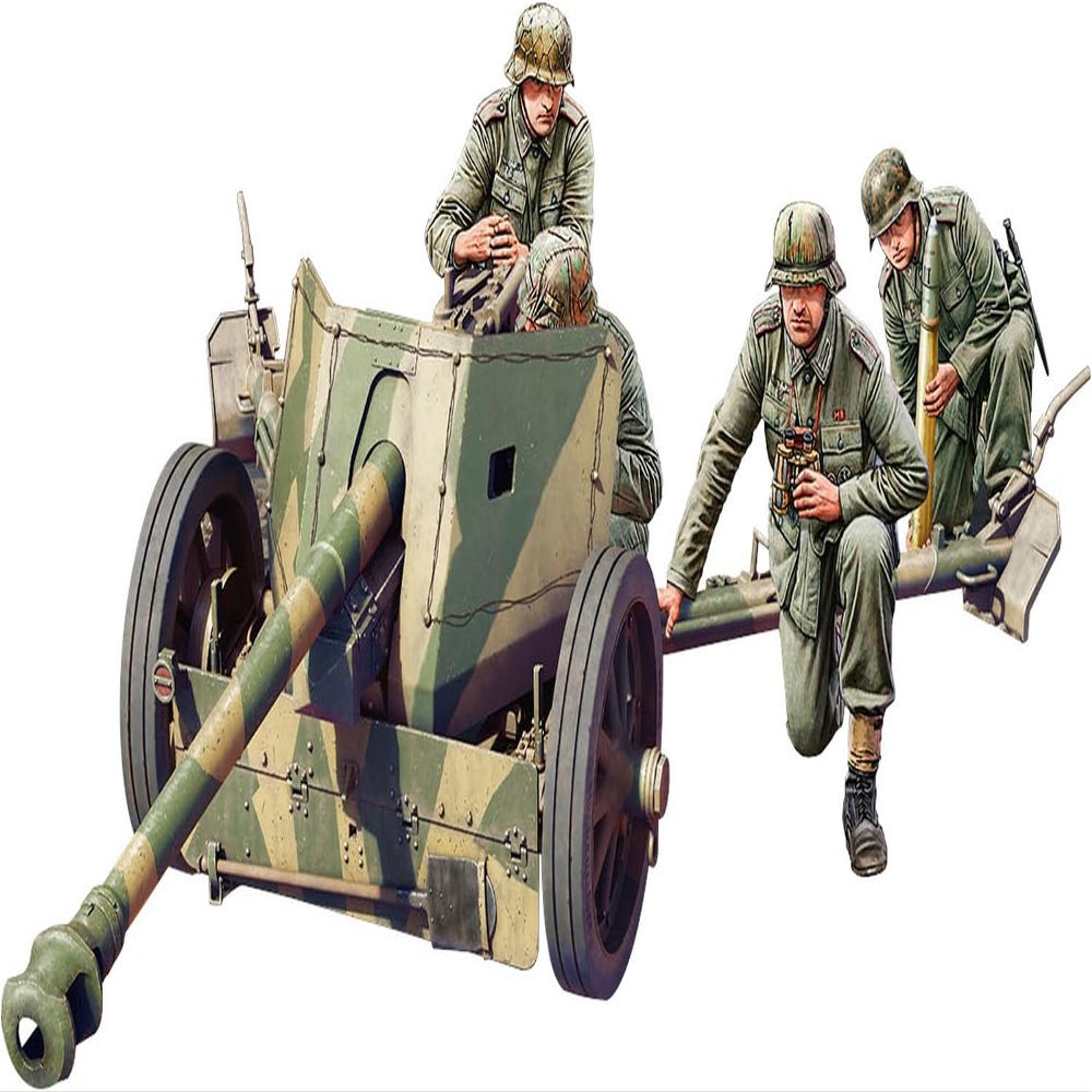 Miniart 1:35 - German 7.5cm PaK 40 Mid w/ Artillery Crew