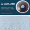 CYMYYDS Manual Embosser Machine Credit Card Embossing Machine with 68 Alloy Characters and Chrysanthemum Character Turntable, Suitable for Personalized Production Various Cards view 3