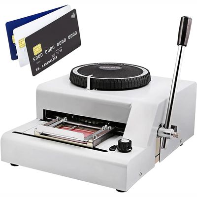 CYMYYDS Manual Card Embossing Machine, Credit Card Embosser Stamper, 72 Character Card Embosser for PVC Card Credit ID VIP, Two Kinds of Spacing Can Be Adjusted