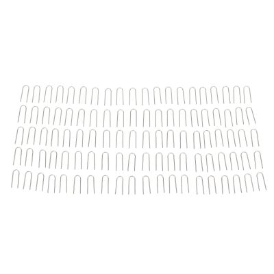 100PCS High Temperature Nichrome Wire Jump Rings,U Hanger Hooks for Pendant, High Temperature Nichrome Jump Ring Mini U Hanger Hooks for Ceramic Ornament Jewelry Necklace Making