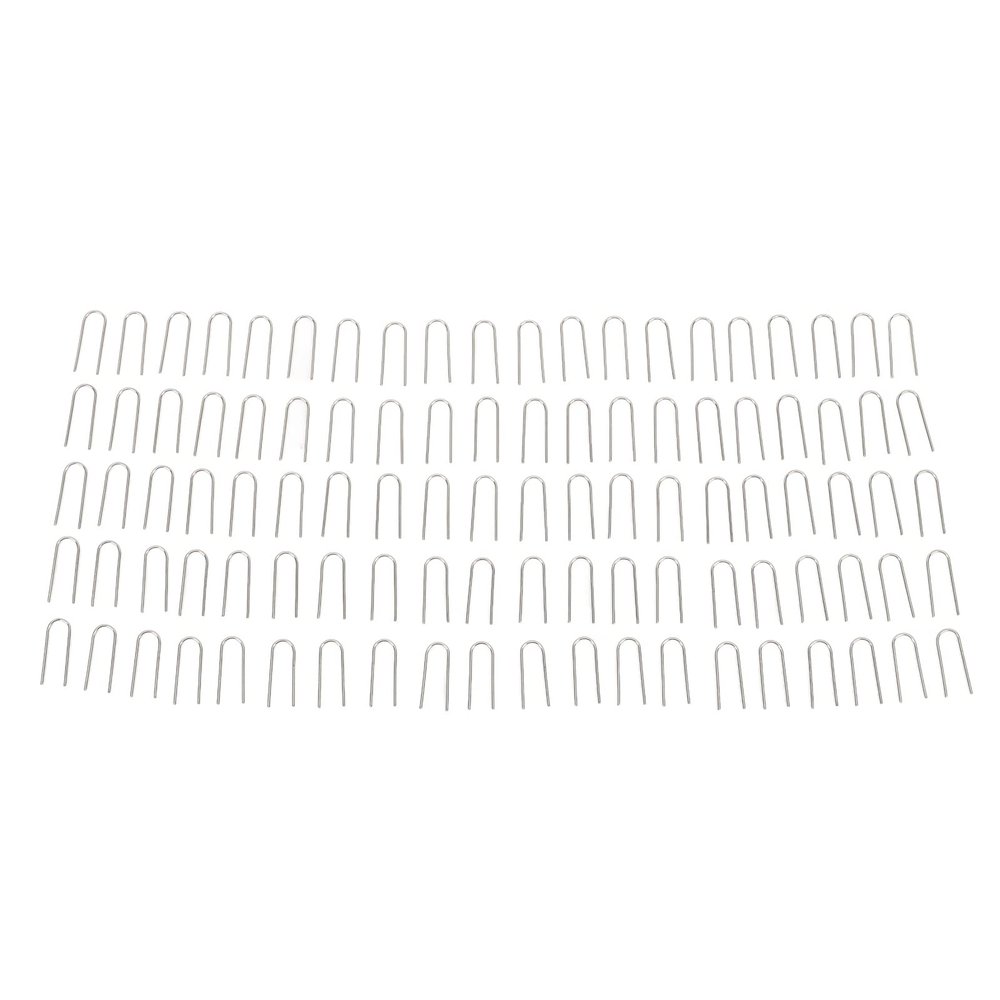 100PCS High Temperature Nichrome Wire Jump Rings,U Hanger Hooks for Pendant, High Temperature Nichrome Jump Ring Mini U Hanger Hooks for Ceramic Ornament Jewelry Necklace Making