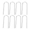100PCS High Temperature Nichrome Wire Jump Rings,U Hanger Hooks for Pendant, High Temperature Nichrome Jump Ring Mini U Hanger Hooks for Ceramic Ornament Jewelry Necklace Making view 3