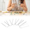 100PCS High Temperature Nichrome Wire Jump Rings,U Hanger Hooks for Pendant, High Temperature Nichrome Jump Ring Mini U Hanger Hooks for Ceramic Ornament Jewelry Necklace Making view 4