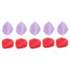 PATIKIL Knitting Needle Point Protectors, 10 Pack Needle Tip Stoppers Leaves Covers Caps Stitch Stopper for Crochet Quilting Sewing DIY Crafts, White Black view 1