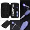 Crochet Hook Set, Light Up Crochet Hook USB Rechargeable Knitting Tool with Replaceable Tips Accessories 2.5-6.5mm Lightening Crochet Hooks, Ergonomic Crochet Hooks with Soft Handle view 3
