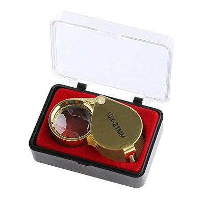 YS0911 20 X 21mm Jeweler Loupe Eye Magnifier Glass Triplet Zinc Alloy & Glass & Stainless Steel Magnifier Microscope for Phone
