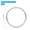 PATIKIL 1.4 Inch Dream Catcher Rings, 6 Pcs Metal Macrame Wreath Floral Round Ring Hoop for Christmas Decor Home Car DIY Craft Wedding Wall Hanging Decorations, Silver view 2