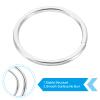PATIKIL 1.4 Inch Dream Catcher Rings, 6 Pcs Metal Macrame Wreath Floral Round Ring Hoop for Christmas Decor Home Car DIY Craft Wedding Wall Hanging Decorations, Silver view 3