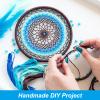 PATIKIL 1.4 Inch Dream Catcher Rings, 6 Pcs Metal Macrame Wreath Floral Round Ring Hoop for Christmas Decor Home Car DIY Craft Wedding Wall Hanging Decorations, Silver view 4