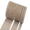 Ribbonitlux Natural Burlap Wired Ribbon, 3 inch x 20 Yards, Wired Edge Burlap Ribbon for Gift Wrapping, Big Bow, Wreath, and Christmas Tree Decoration view 3