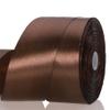 YASEO 2 Inch Brown Solid Satin Ribbon, 50 Yards Craft Fabric Ribbon for Gift Wrapping Floral Bouquets Wedding Party Decoration view 1