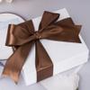 YASEO 2 Inch Brown Solid Satin Ribbon, 50 Yards Craft Fabric Ribbon for Gift Wrapping Floral Bouquets Wedding Party Decoration view 4
