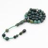 ALBASHAN Muslim gifts Tasbih beads Natural Watercress Agate bracelet arabic accessories 33 45 51 99 100 beads (12mm x 33beads) view 2