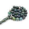 ALBASHAN Muslim gifts Tasbih beads Natural Watercress Agate bracelet arabic accessories 33 45 51 99 100 beads (12mm x 33beads) view 3