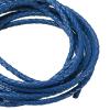 uxcell Leather Cord, 2.2 Yards 5mm Dia Braided String Strip for Purse Handbag Shoelace DIY Crafts Bracelet Making, Navy Blue view 3