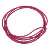 uxcell Leather Cord, 2.2 Yards 5mm Dia Braided String Strip for Purse Handbag Shoelace DIY Crafts Bracelet Making, Fuchsia view 1