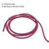 uxcell Leather Cord, 2.2 Yards 5mm Dia Braided String Strip for Purse Handbag Shoelace DIY Crafts Bracelet Making, Fuchsia view 4