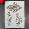 MANGOUSONG Stencil for Painting,A4 29x21cm Mandala Lines Reusable Art Craft Stencils for Wood,Wall,Fabric,Rock,Chalkboard,Signage,Art Projects for Card Making view 1