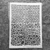 Stencil for Painting,A4 Brick Irregular Pattern Reusable Art Craft Stencils for Wood,Wall,Fabric,Rock,Chalkboard,Signage,Art Projects for Card Making view 1