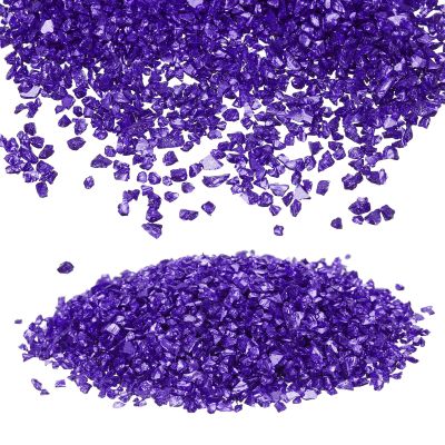 uxcell Crushed Glass Glitters 2-4mm Irregular Chips Sequins, Metallic Chunky Glitters Stones for Resin Art, Nail Arts Craft, DIY Phone, Scrapbooking (Dark Purple, 7.09 oz/ 205g)