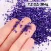 uxcell Crushed Glass Glitters 2-4mm Irregular Chips Sequins, Metallic Chunky Glitters Stones for Resin Art, Nail Arts Craft, DIY Phone, Scrapbooking (Dark Purple, 7.09 oz/ 205g) view 2