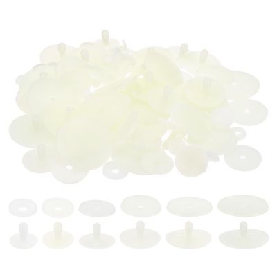 PATIKIL 20, 25, 30, 35, 40, 45mm Doll Joints, 60 Set Plastic Removable Animal Joints Connector Engage Bolt for Bear Limbs Making Head Joints DIY Crafts