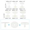 PATIKIL 20, 25, 30, 35, 40, 45mm Doll Joints, 60 Set Plastic Removable Animal Joints Connector Engage Bolt for Bear Limbs Making Head Joints DIY Crafts view 2