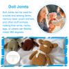 PATIKIL 20, 25, 30, 35, 40, 45mm Doll Joints, 60 Set Plastic Removable Animal Joints Connector Engage Bolt for Bear Limbs Making Head Joints DIY Crafts view 4