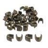 uxcell 40Pcs Zipper Slider Retainers - #8#10 U Shape Top Stoppers for Bags Coats Jackets Closed-end Zippers Replacing, Bronze Tone(Each Size 20Pcs) view 1