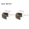 uxcell 40Pcs Zipper Slider Retainers - #8#10 U Shape Top Stoppers for Bags Coats Jackets Closed-end Zippers Replacing, Bronze Tone(Each Size 20Pcs) view 2