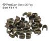 uxcell 40Pcs Zipper Slider Retainers - #8#10 U Shape Top Stoppers for Bags Coats Jackets Closed-end Zippers Replacing, Bronze Tone(Each Size 20Pcs) view 3