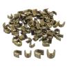 uxcell 80Pcs Zipper Slider Retainers - #3#5 U Shape Top Stoppers for Bags Coats Jackets Closed-end Zippers Replacing, Bronze Tone(Each Size 40Pcs) view 1