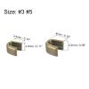 uxcell 80Pcs Zipper Slider Retainers - #3#5 U Shape Top Stoppers for Bags Coats Jackets Closed-end Zippers Replacing, Bronze Tone(Each Size 40Pcs) view 2