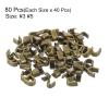 uxcell 80Pcs Zipper Slider Retainers - #3#5 U Shape Top Stoppers for Bags Coats Jackets Closed-end Zippers Replacing, Bronze Tone(Each Size 40Pcs) view 3