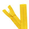 Sawoake 2PCS #5 21 Inch Separating Jacket Zippers for Sewing Coats Jacket Zipper Yellow Molded Plastic Zippers Bulk Tailor DIY Sewing Tools for Garment/Bags/Home Textile view 1
