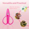 3Pcs Pink Mini Scissors Travel Set - Portable Craft Snips for Sewing, Crochet, Embroidery - Tiny Scissors with Covers, Ideal for Women & Girls on the Go view 3