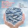 SIMEIQI 2 PCS 800g T-Shirt Yarn Elastic Fabric Crochet for DIY Knitting, 130 Yards Spaghetti Thick Knitting Yarn for Hand DIY Bag Basket Cushion Crocheting Projects,Home Decor(Ocean) view 2