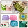 SIMEIQI 2 PCS 800g T-Shirt Yarn Elastic Fabric Crochet for DIY Knitting, 130 Yards Spaghetti Thick Knitting Yarn for Hand DIY Bag Basket Cushion Crocheting Projects,Home Decor(Ocean) view 3