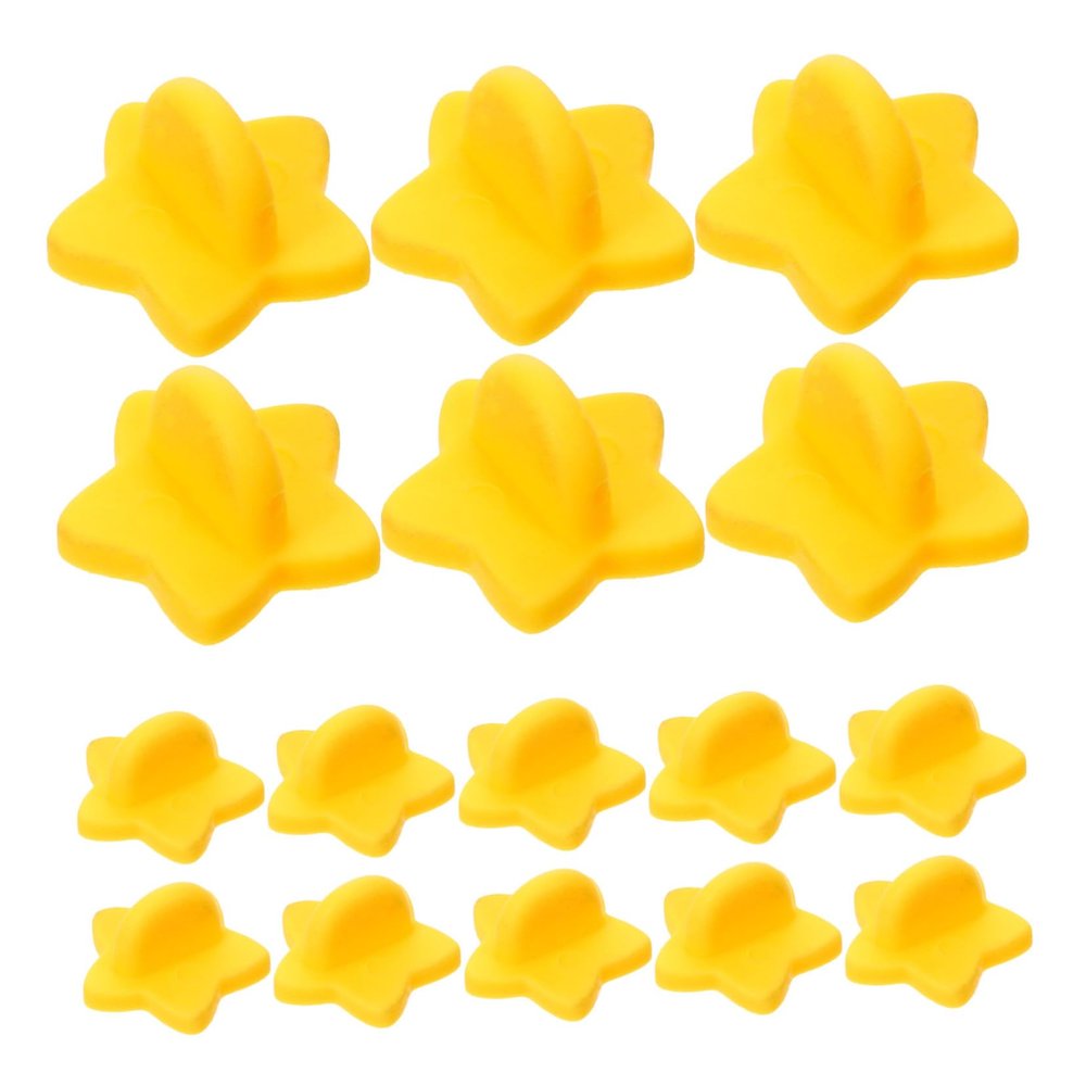 HOODANCOS 100pcs Plastic Pin Backs for Brooches Locking Clasp for Badges Crafts Lapel and Jewelry Making Versatile and Practical Accessories