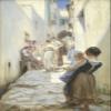 Street in Italy Rice Paper, 11.5 x 16 inch (1pc) - Mulberry Paper for Decoupage Furniture Print Crafts view 1