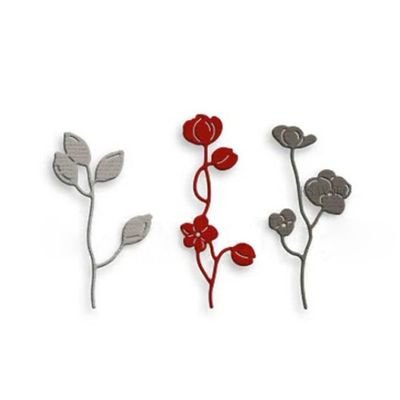 Flower Tree Branch Plant Die Cuts DIY Sewing Metal Cutting Dies for Handmade Card Making Stencils Festivals Scrapbooking Album Paper Craft Template