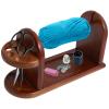 Wooden Crochet Yarn Holder, Horizontal Wood Yarn Ball Holder, Revolving Yarn Spinner, Stable Yarn Ball Dispenser for Knitting, Yarn Organizer Rack for Knitting Lovers Gift, Knitting & Crochet Supplies view 1
