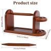 Wooden Crochet Yarn Holder, Horizontal Wood Yarn Ball Holder, Revolving Yarn Spinner, Stable Yarn Ball Dispenser for Knitting, Yarn Organizer Rack for Knitting Lovers Gift, Knitting & Crochet Supplies view 4