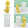 KASFDBMO 3D Girl Dolls Silicone Candle Mold Handmade Soap Gypsum Molds Desktop Ornaments Resin Plaster Making Tool Home Decoration view 3