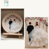 3 Sets Embroidery Kit Wedding Cross Stitch Kits Bride Embroidery Kit for Beginners Stamped Starter Embroidery Set Instructions Needlepoint Kits DIY Embroidery Starter Kit Hoop for Adults (Black) view 4