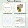 Louise Maelys Bees Embroidery Kits for Beginners, DIY Cross Stitch Starter Craft Kit for Adults Including Cloth with Pattern, Hoop, Needles Instruction and Threads view 2