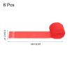 uxcell Crepe Paper Streamers 6 Rolls 196.8Ft Crepe Paper Red Streamers Party Decorations for Birthday Party Wedding Ceremony Graduation Decoration (1.4 in x 32.8 Ft/Roll) view 2